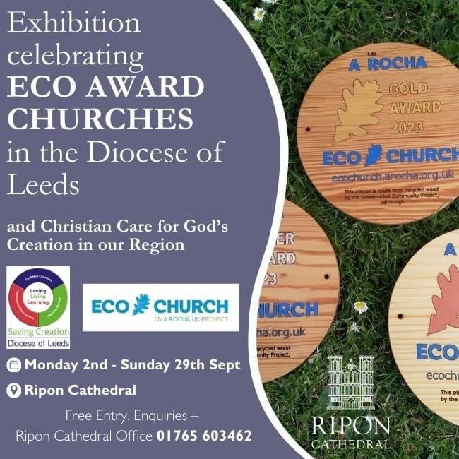 Celebrating Eco Church Awards at Ripon Cathedral
